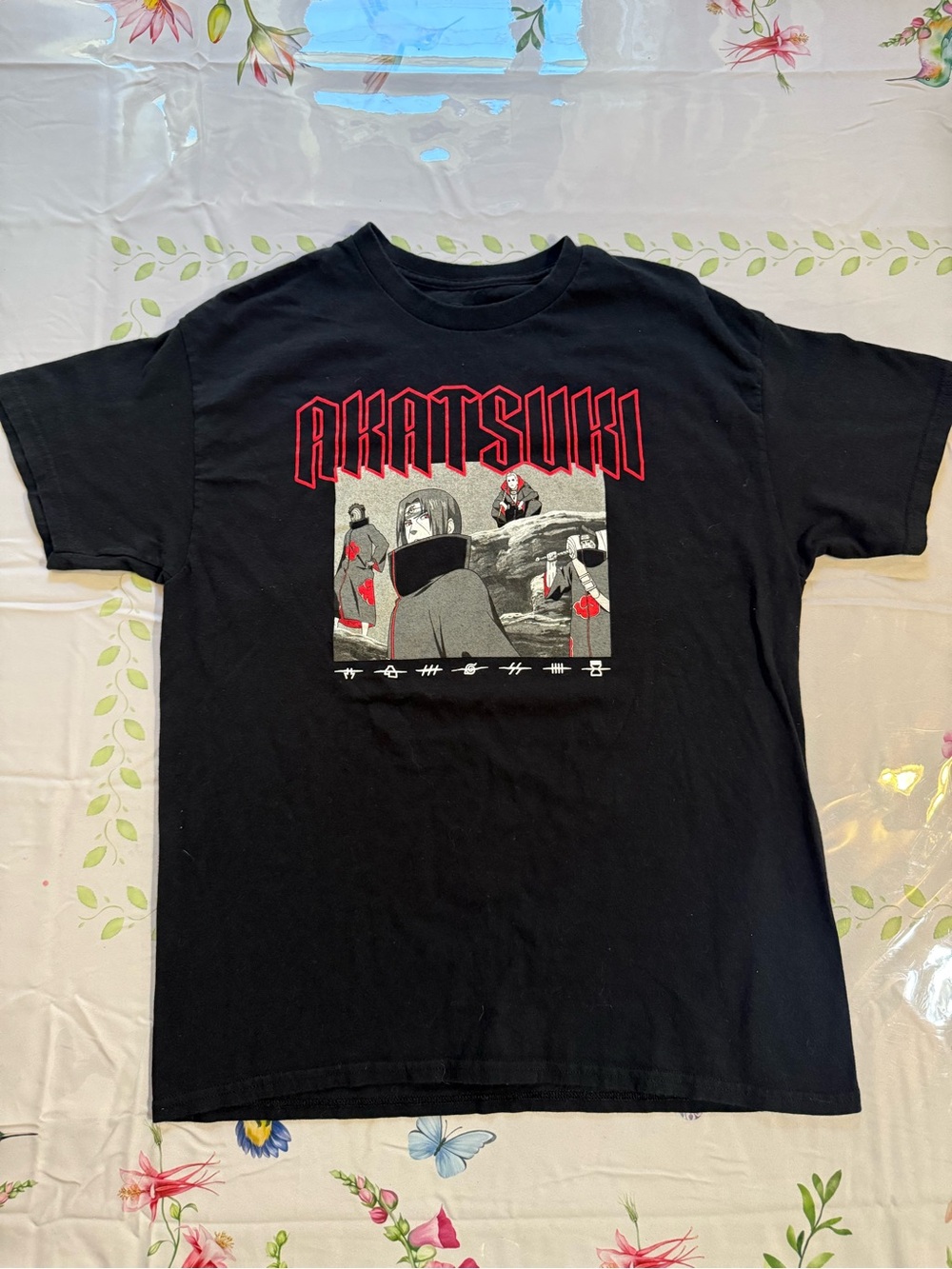 Akatsuki Graphic Short Sleeve Tee - Black